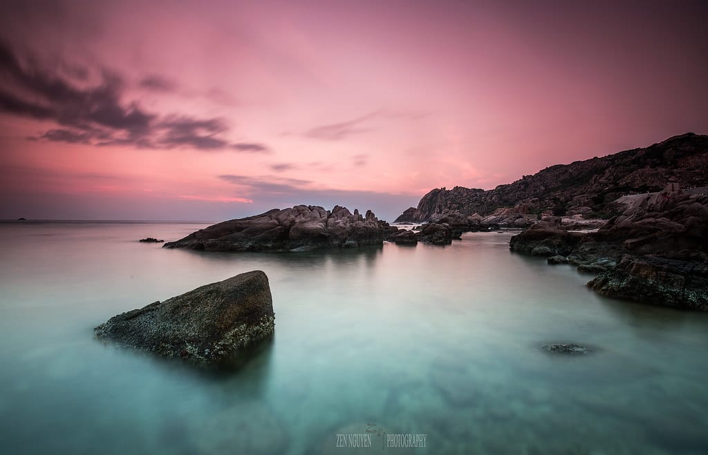 Sunrise At Bai Chuong And Sunset At Bai Nom On Binh Ba Island